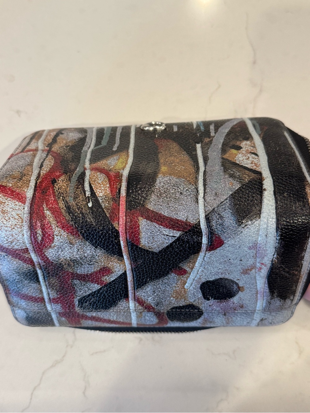 Coach x Mint + Serf Accordion Zip Wallet in Signature / Multicolor Graffi - Picture 7 of 8